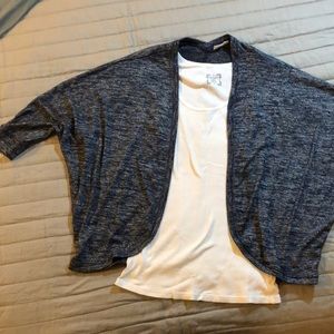 Gap open front  cardigan navy white, size medium